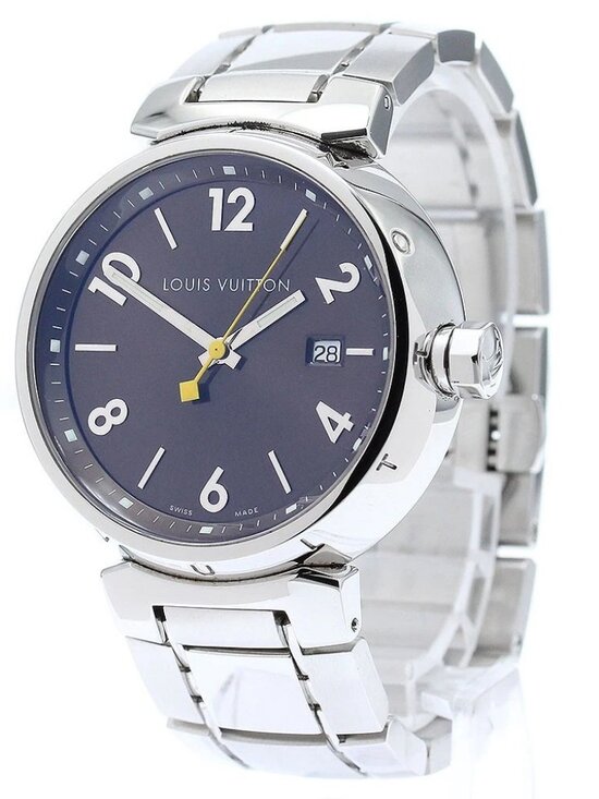 LOUIS VUITTON Tambour Q1111 Date Brown Dial Quartz Men\'s Watch_867606 main image 8